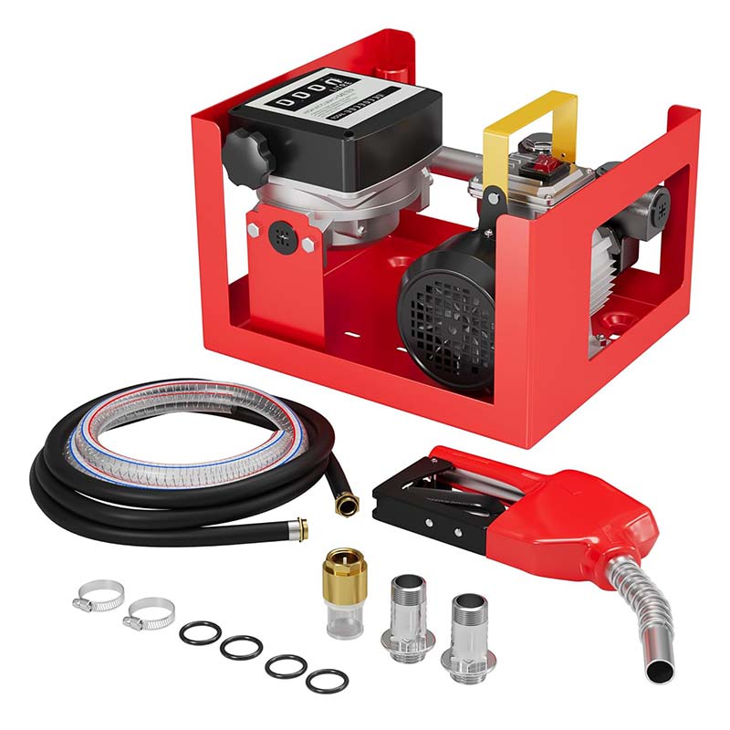 Sähkökäyttöiset dieselpolttoaineen siirtopumput laskurilla ja automaattisuuttimella