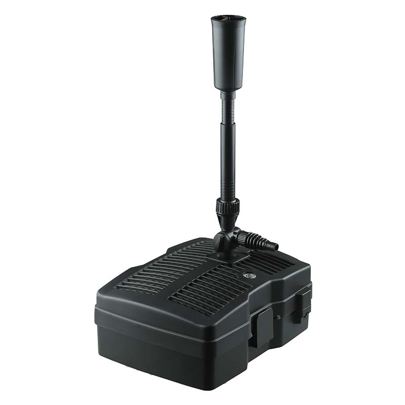 Waterfall Fish Pond -suihkulähdepumppu erilaisilla suuttimilla